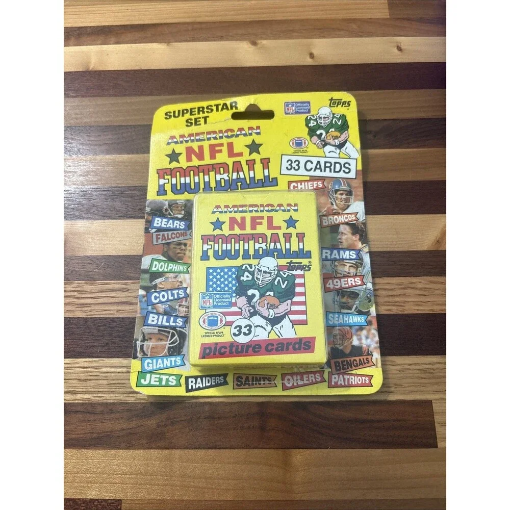 1989 TOPPS UK AMERICAN NFL FOOTBALL SUPERSTAR SET 1-33 FACTORY SEALED
